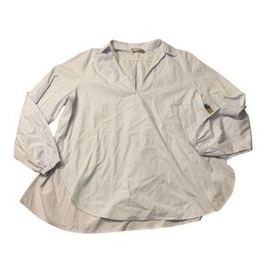 Vince | Powder Blue Button Long Sleeve Shirt Size Small